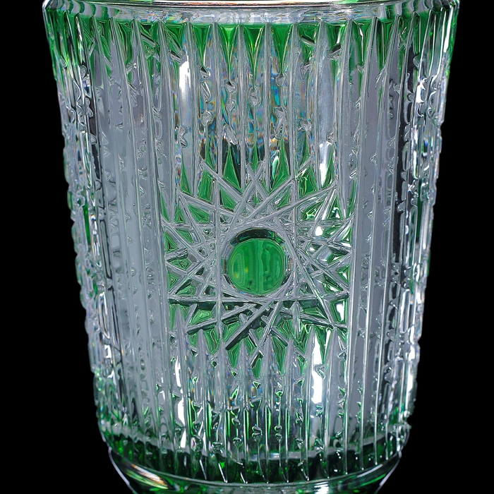 Ваза "Коруна", зеленая