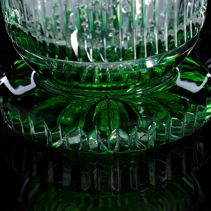 Ваза "Коруна", зеленая