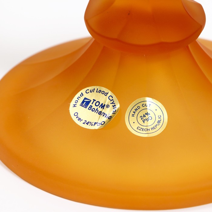 Подсвечник "Троити" на 3 свечи, янтарный