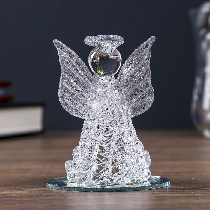 Сувенир "Ангелок" с цветными вставками, на зеркале, МИКС