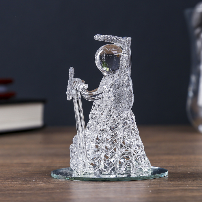 Сувенир "Ангелок" с цветными вставками, на зеркале, МИКС