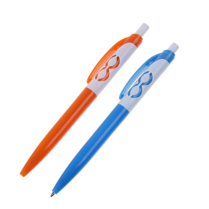 Ручка шариковая автоматическая К8 МИКС стержень синий