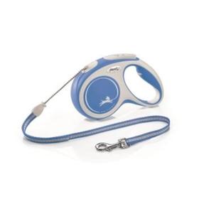 

Рулетка Flexi NEW LINE Comfort M (до 20 кг) трос, 5 м серый/синий