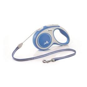 

Рулетка Flexi NEW LINE Comfort S (до 12 кг) трос, 5 м серый/синий