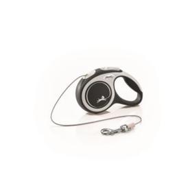 

Рулетка Flexi NEW LINE Comfort XS (до 8 кг) трос, 3 м серый/черный