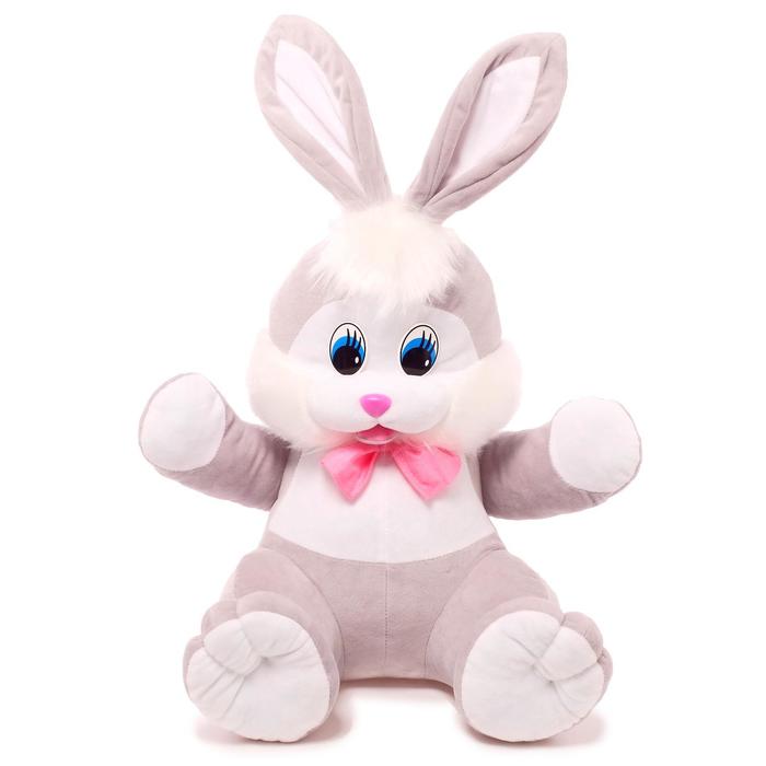 Мягкая игрушка «Заяц», цвет серый, 70 см мягкая игрушка заяц буня цвет белый 25 см