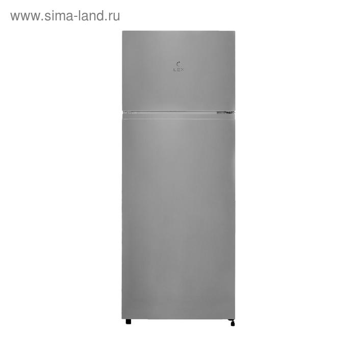Холодильник Lex RFS 201 DF IX, двухкамерный, класс А, 205 л, Defrost, серебристый
