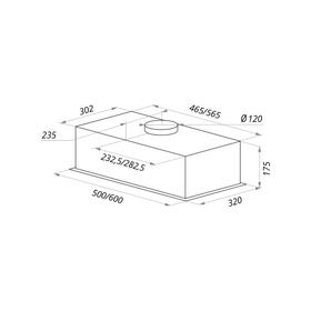

Вытяжка Maunfeld Crosby Push 60 INOX Gl, встраиваемая, 750 м3/ч, 3 скорости, 60 см, серебр.