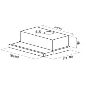 

Вытяжка Maunfeld Vsh 60 Inox Gl, встраиваемая, 750 м3/ч, 3 скорости, 60 см, серебристая