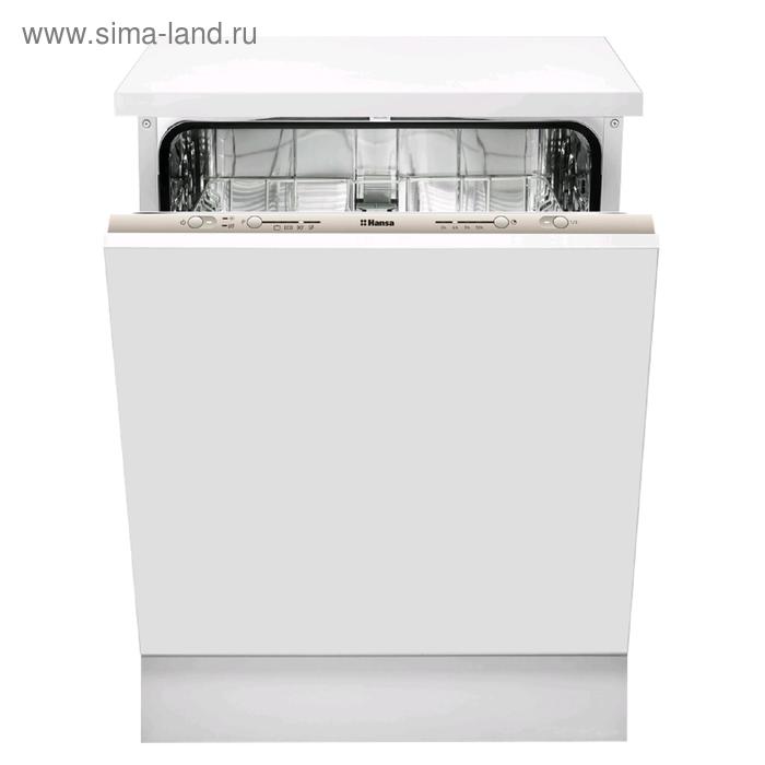 Посудомоечная машина Hansa ZIM614LH, встраиваемая, класс А++, 12 комплектов, 4 режима