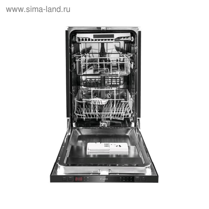 Посудомоечная машина Lex PM 4573, встраиваемая, класс А++, 11 комплектов, 7 режимов