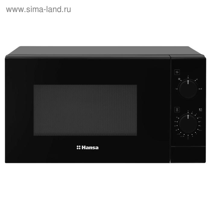 фото Микроволновая печь hansa ammf20m1bh, 700 вт, 20 л, 5 режимов, чёрная