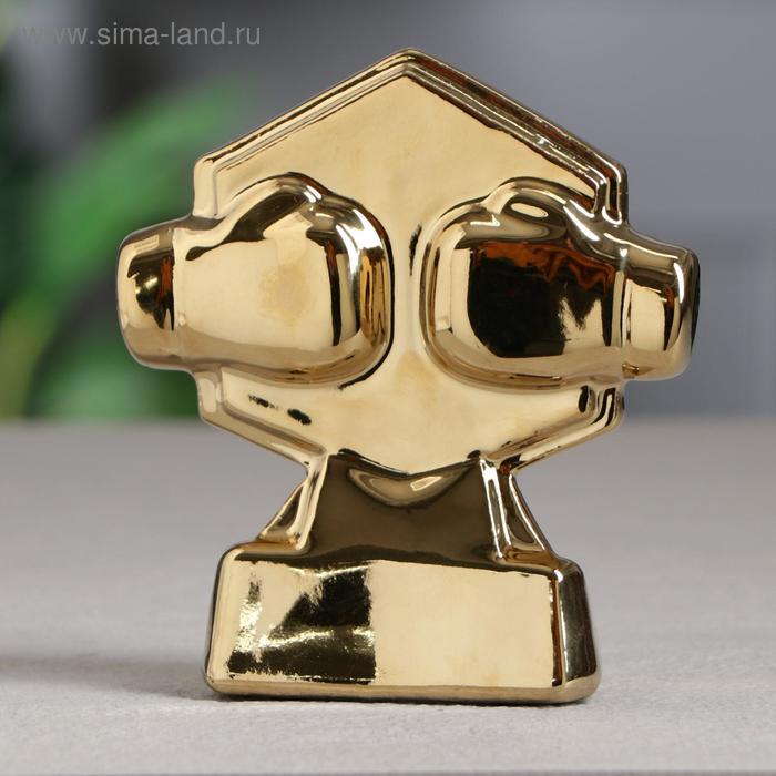 Наградные кубки Кубок Бокс золотистый, 12 см