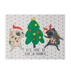 

Новогодние салфетки на стол Eat Dance, 30х40см