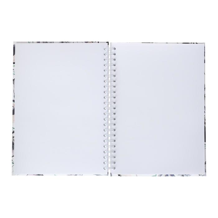 Блокнот-скетчбук А5+, 60 листов на гребне «Акварельные Истории», твёрдая обложка, матовая ламинация, блок офсет 100 г/м2