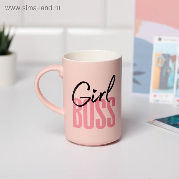 фото Кружка "girl boss", soft-touch, 450 мл дорого внимание