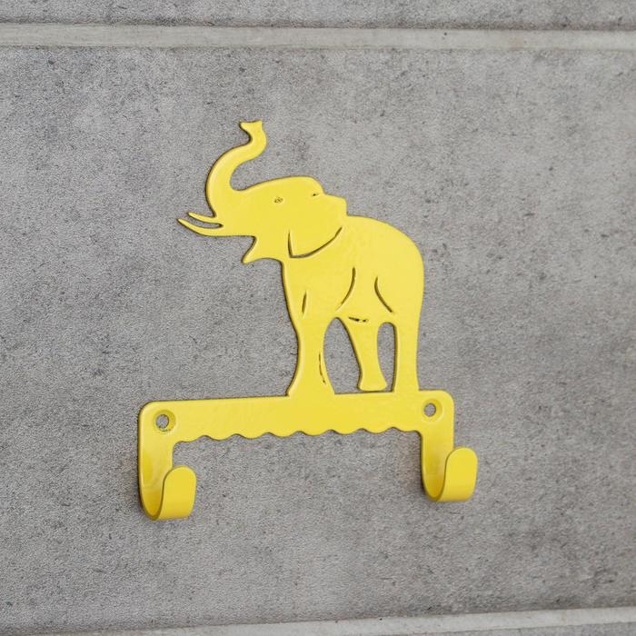 фото Крючок детский «слон», цвет жёлтый gala