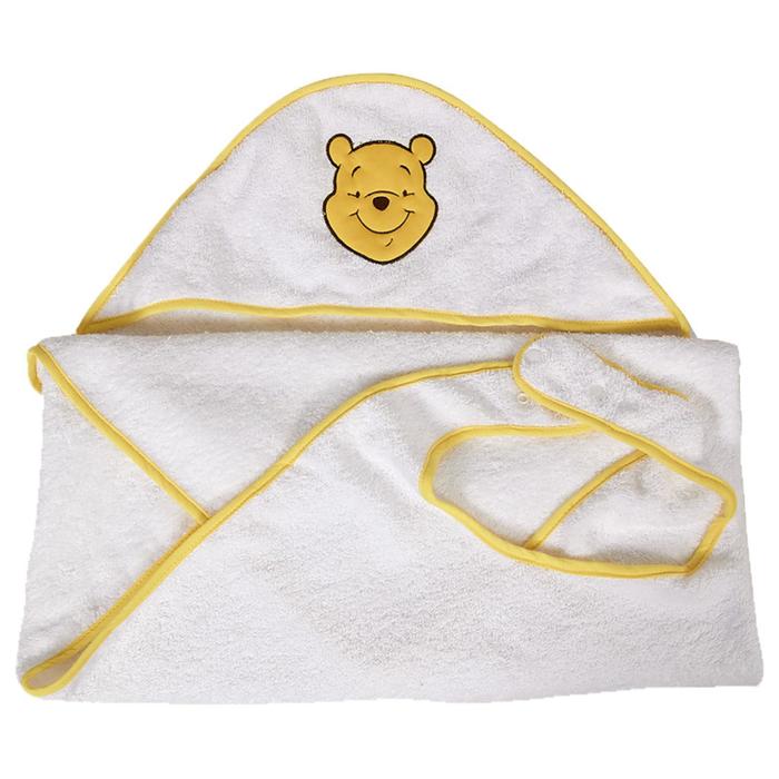 Полотенце-фартук c вышивкой «Медвежонок Винни Чудесный день», цвет жёлтый
