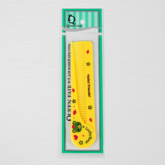 Расчёска складная, с хвостиком, цвета МИКС