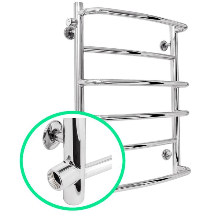 Полотенцесушитель водяной Ларис Евромикс 450х600 мм 6 перекладин мо 500 боковой 1 13326₽