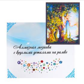 

Алмазная мозаика с подрамником, полное заполнение 40×50 см «Поцелуй»