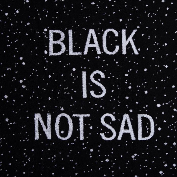 

Полотенце махровое Этель ЧБ «Black is not sad», пестроткань, 70х130 см