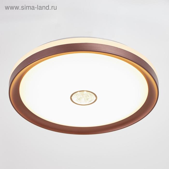 Светильник с ПДУ 670521N LED 72Вт 3 режима 3000-6000К диммер кофе 49х49х8 см 2990₽