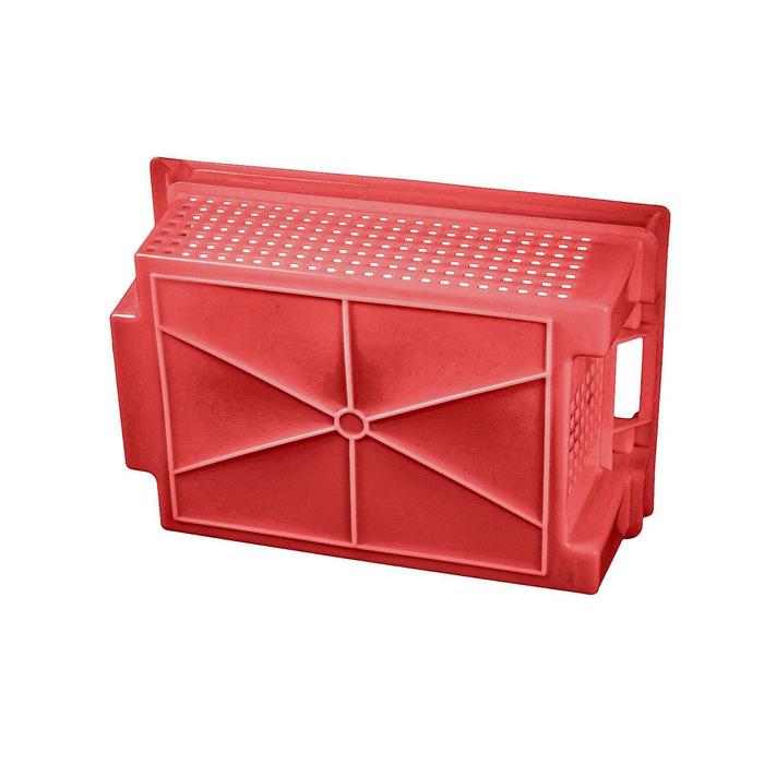 фото Ящик пластиковый, 102-1п, 60х40х20см, красный партнер-тара