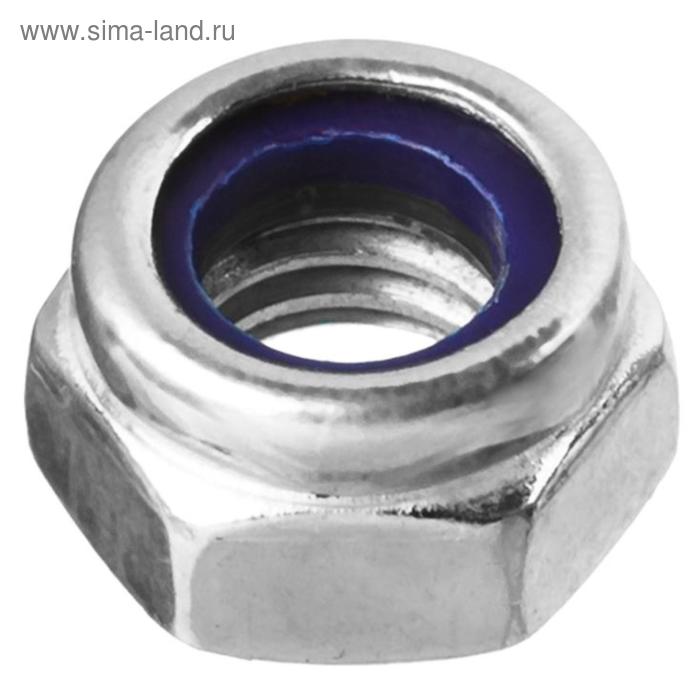 Гайка ЗУБР, со стопорным кольцом, DIN985, оцинкованная, М4, 20 шт гайка оцинкованная м4