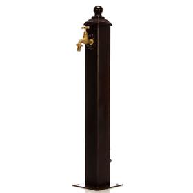 Водозаборная колонка, 16 × 16 × 79 см, темно-коричневая Ош