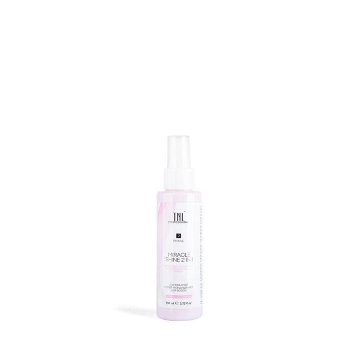 Двухфазный спрей-кондиционер TNL Miracle Shine 2 in 1 для лёгкого расчесывания и блеска, 100 мл