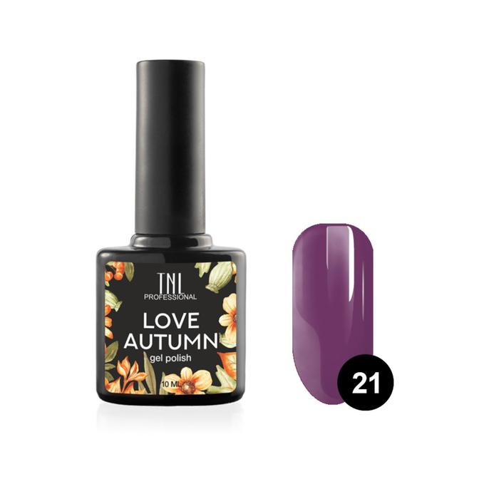 

Гель-лак TNL Love autumn, №21 пурпурный, 10 мл