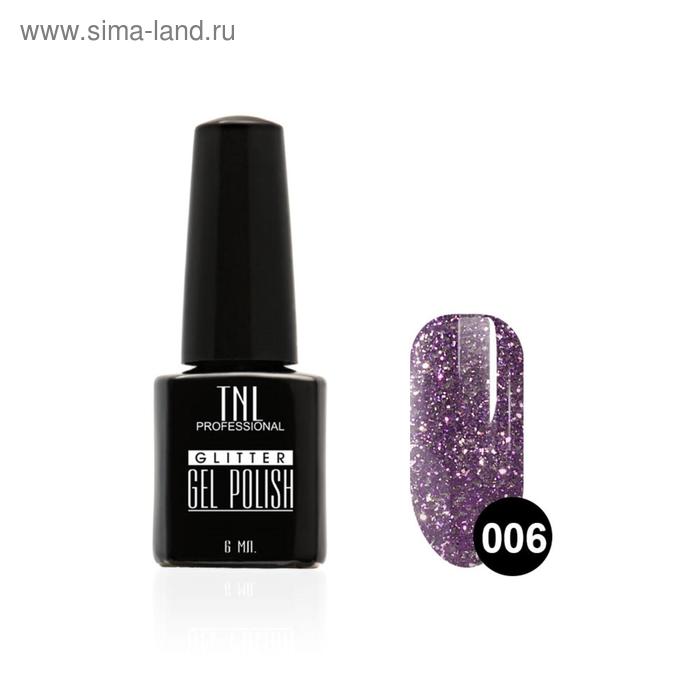 

Гель-лак TNL Glitter, №06 фиолетовый, 6 мл