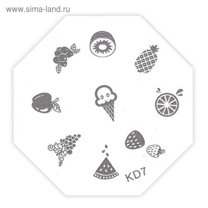 

Трафарет металлический для стемпинга KD-07