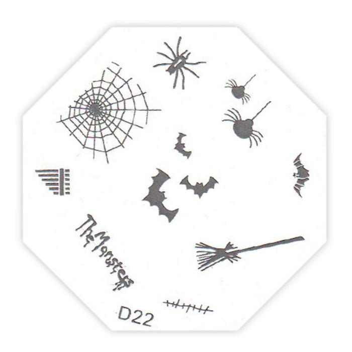

Трафарет металлический для стемпинга D-22