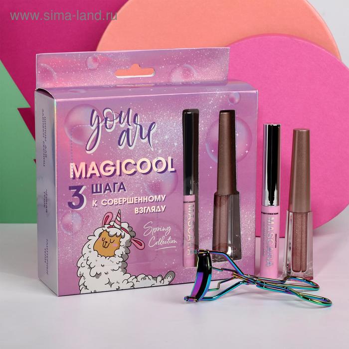 фото Набор you are magicool (розовая тушь, жидкие глиттерные тени №5 и щипцы для ресниц) beauty fox