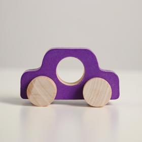 

Деревянная игрушка «Каталка» «Машинка Томик» фиолетовая