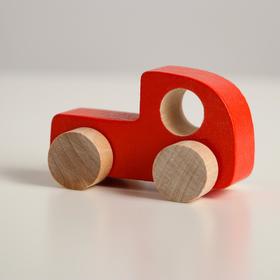 Деревянная игрушка «Каталка» «Машинка Томик» красная