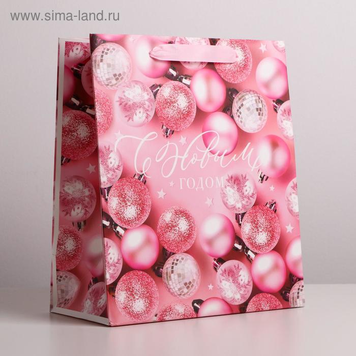 Пакет ламинированный вертикальный «Розовые шарики», ML 23 × 27 × 11,5 см пакет ламинированный вертикальный розовые шарики ml 23 × 27 × 11 5 см