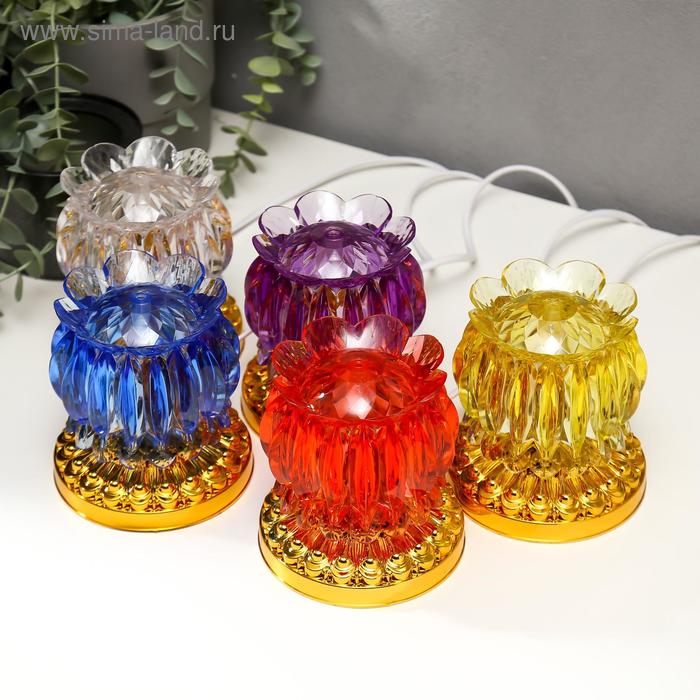 

Ночник "Цветок" LED от сети МИКС 11х11х11,7 см