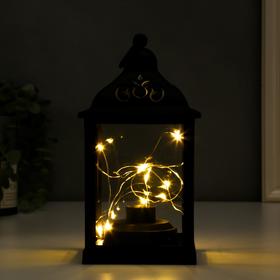 

Ночник "Фонарь" LED от батареек 3хААА черный 11х11х21 см