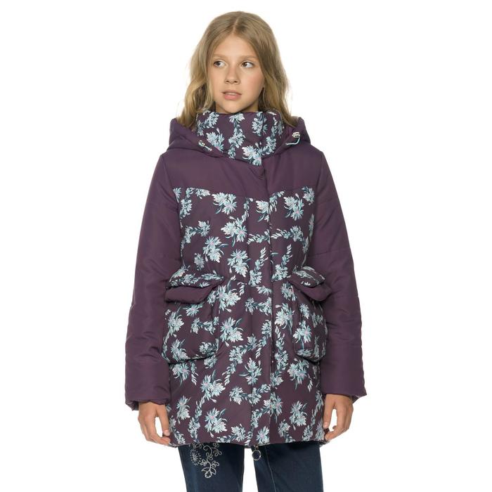 фото Куртка для девочек, рост 134 см, цвет фиолетовый pelican
