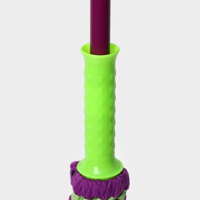 Швабра с отжимом, насадка из микрофибры 90 г, цвет МИКС