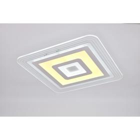 

Люстра с ПДУ 74662/1 LED 50Вт 3000-6000К диммер бело-прозрачный 50х50х5 см