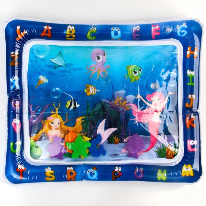 фото Коврик надувной для малышей «русалочки» 65х48х8 см uviton