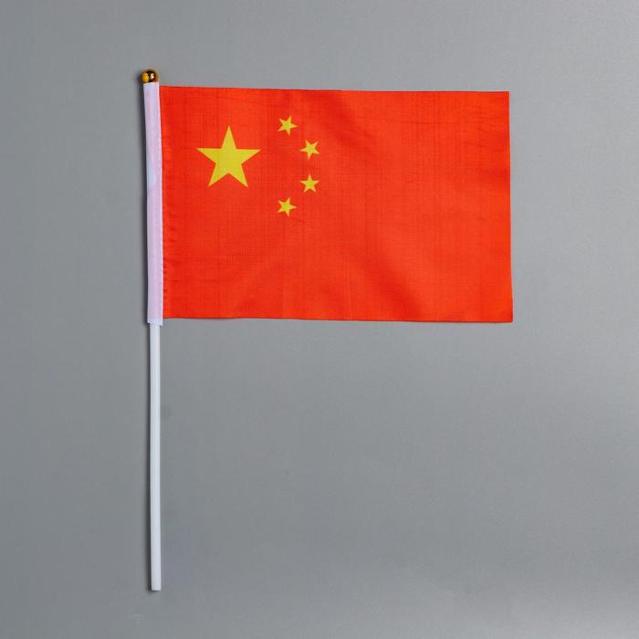 фото Флаг китая 21 х 14 см, полиэфирный шёлк take it easy