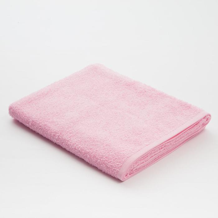 фото Полотенце махровое «экономь и я», 70х130 см, цвет розовый зефир