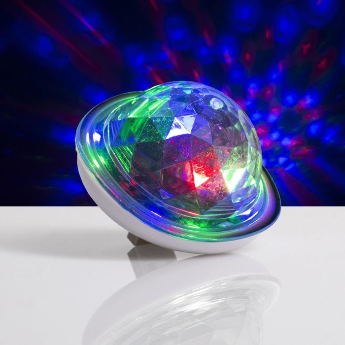фото Световой прибор "мини диско шар", 6 см, usb, моргает, rgb luazon lighting