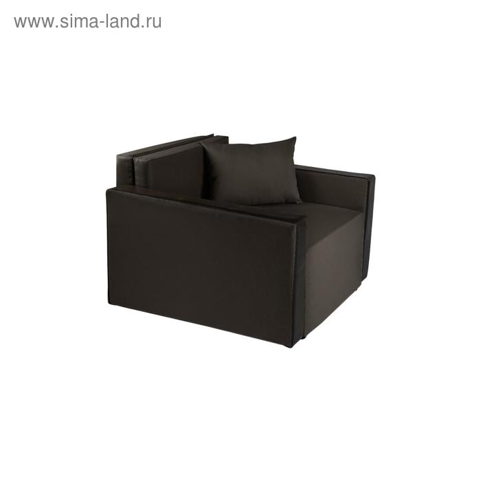 Кресло- кровать Милена-2 Grafit/Экокожа черная