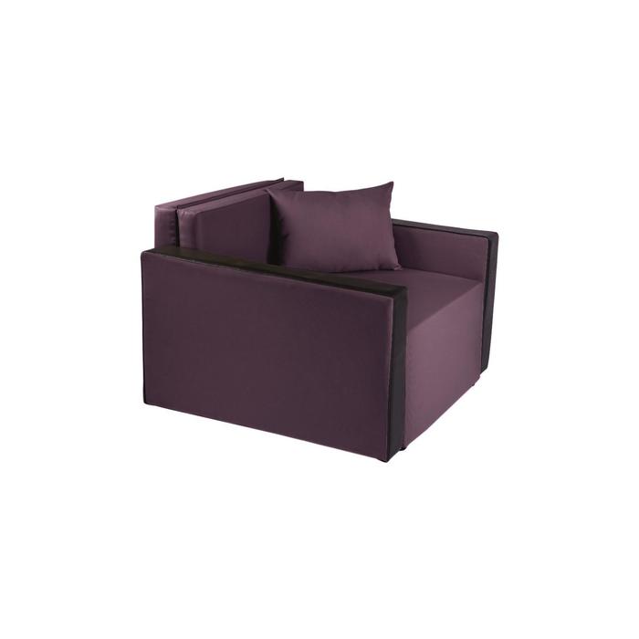 Кресло- кровать Милена-2 PLUM/Экокожа черная
